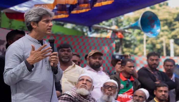 নিরাপদ ও উন্নত বাঞ্ছারামপুর গঠনে মাথাল মার্কায় ভোট চাইলেন জোনায়েদ সাকি