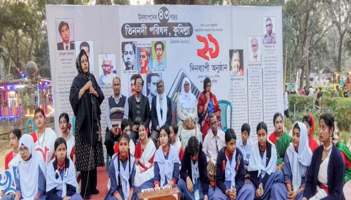 তিন নদী   পরিষদের ৮ম দিনে   গভ: ল্যাবরেটরি স্কুল