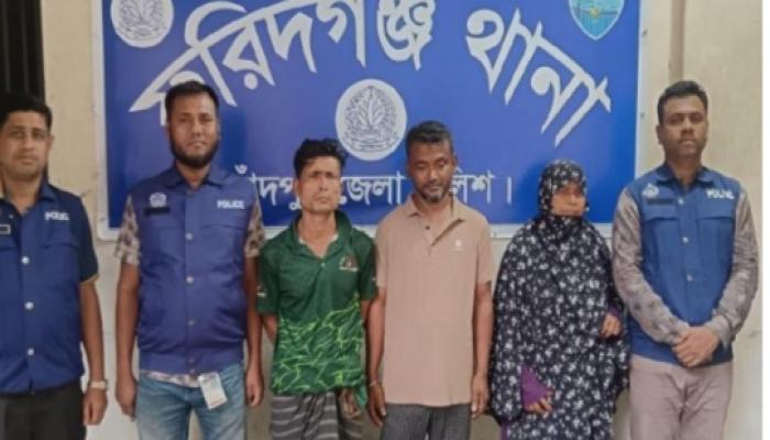 চাঁদপুরে হত্যা মামলার তিন আসামি ঢাকা থেকে গ্রেফতার