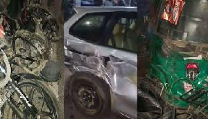 মগবাজারে নিয়ন্ত্রণ হারিয়ে চার গাড়িতে লরির ধাক্কা, নিহত ২