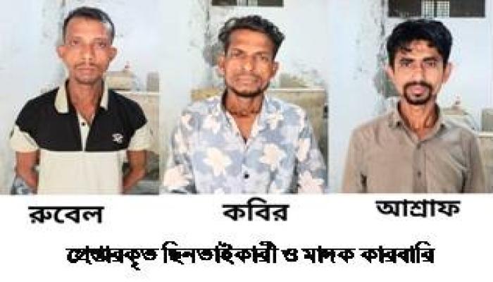 মুরাদনগরে দুই    ছিনতাইকারীসহ গ্রেপ্তার ৩