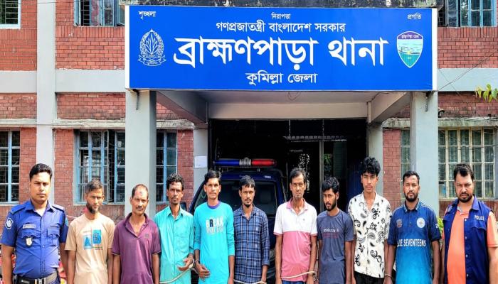 ব্রাহ্মণপাড়ায় মাদক ব্যবসায়ীসহ ৯ জন গ্রেপ্তার, ২০০ ইয়াবা উদ্ধার