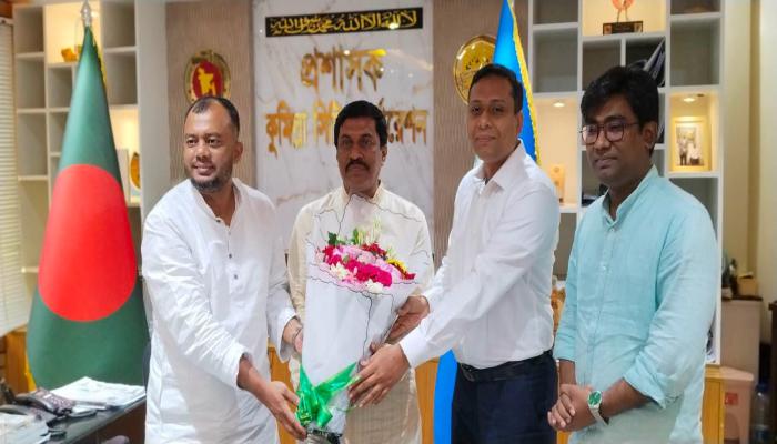 কুমিল্লা ওয়াসার কার্যক্রম ও নাগরিক সেবা উন্নয়ন নিয়ে সিটি প্রশাসকের সঙ্গে মতবিনিময়