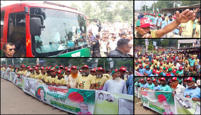 কুমিল্লার নিমসারে প্রধানমন্ত্রীকে সমাজসেবক গোলাম সারোয়ারের পক্ষে সহস্রাধিক জনতার বর্ণাঢ্য অভিবাদন