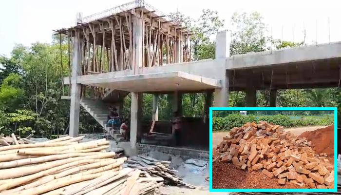 মুরাদনগরে নির্মাণাধীন ভবনে নিম্নমানের ইট ব্যবহার, তাৎক্ষণিক অপসারণের নির্দেশ প্রকৌশলীর